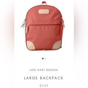 Gently used Jon Hart Large Backpack with matching lunch bag!